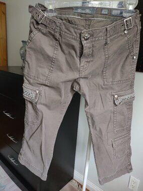 Vintage Miss Me women's stretch cotton capri pants size 28 Y2K